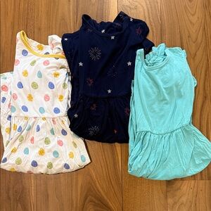 Kyte BABY Twirl Dresses lot of 3 Easter, Fourth of July, Jade size 7